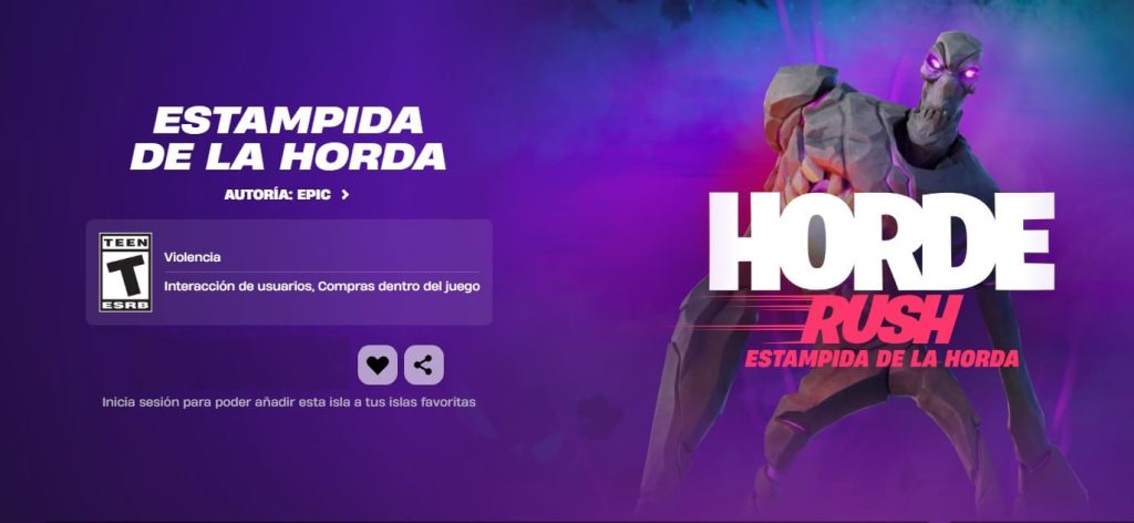 Modo horda de Fortnite