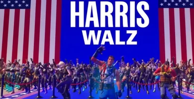 kamala harris en fortnite