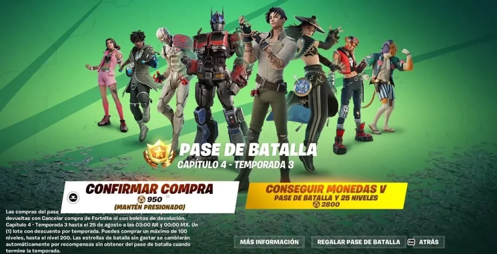 pase de batalla de fortnite